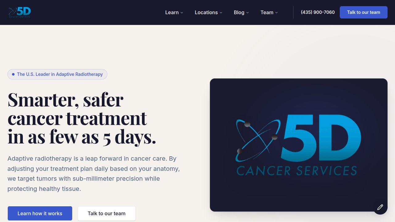 5D Cancer Services | Advanced Adaptive Radiotherapy in St. George, Utah